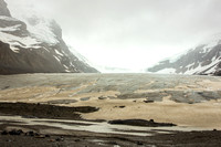 We walked up near the toe of the glacier. You can take tour buses onto the glacier itself.
